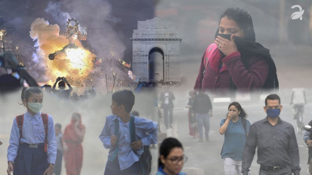 air pollution in Delhi.