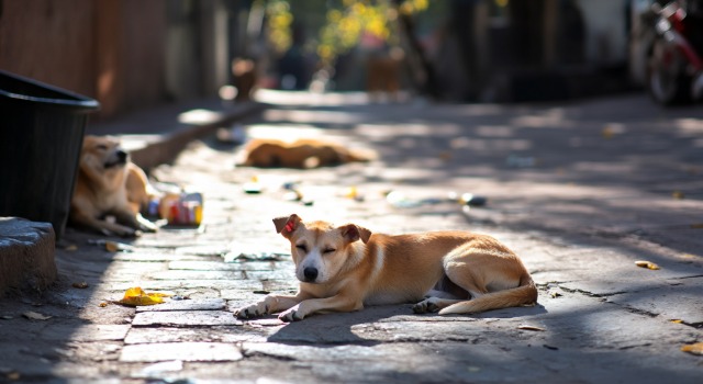adopting stray dog